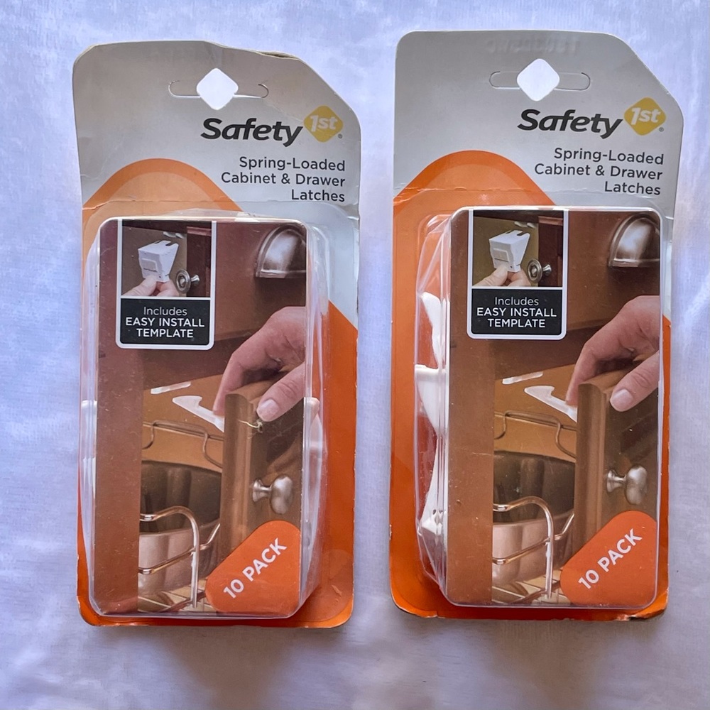 🆕 Safety 1st Spring-Loaded Cabinet & Drawer Latches